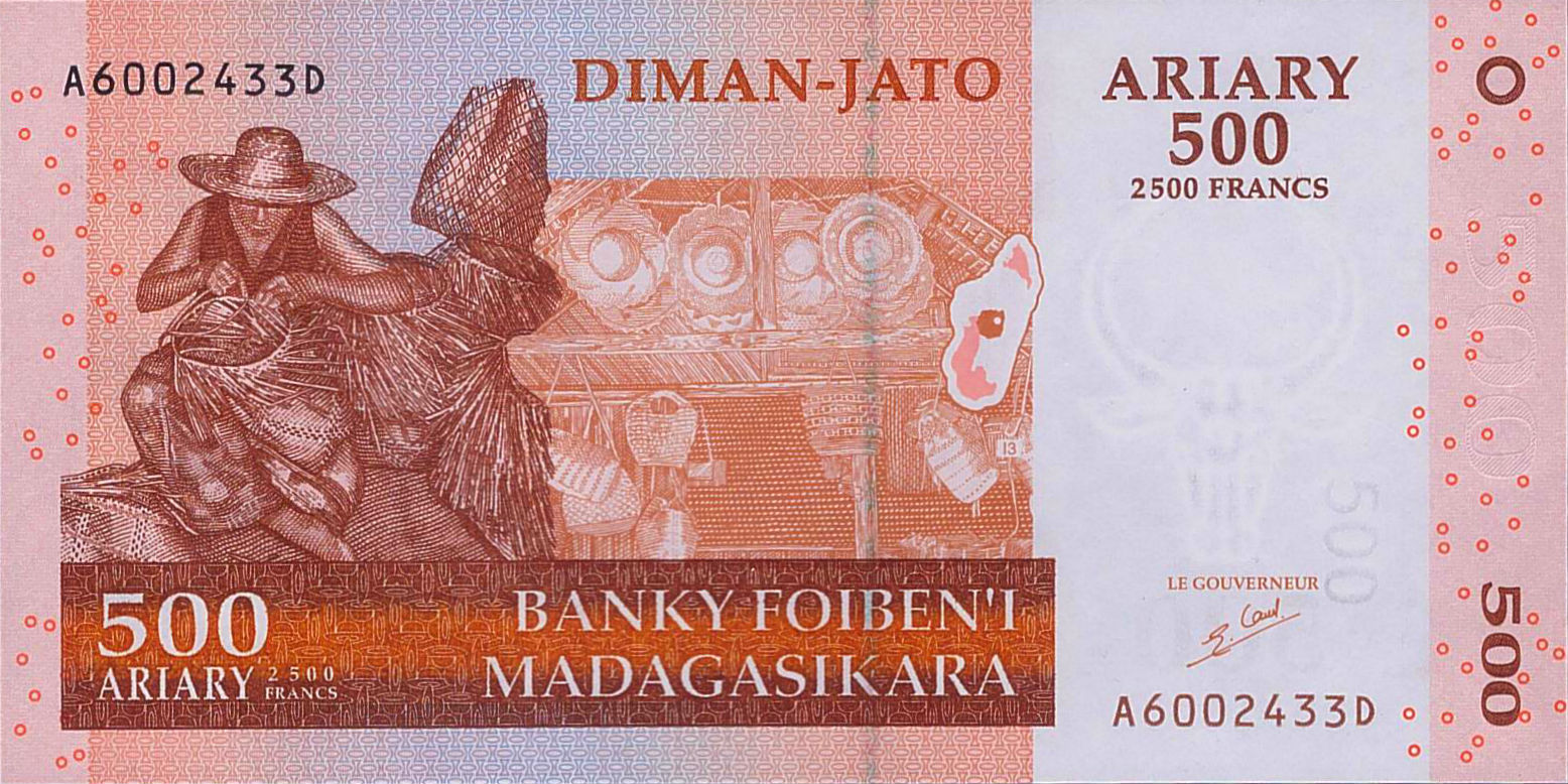 Madagascar 500 2004 UNC P-88/a
